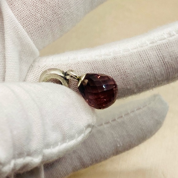 EUC Pandora 791602CPE Sterling Silver Purple Fascinating Beauty Dangle Charm - Picture 6 of 9